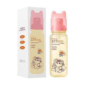 Spf 50 Pa Sunscreen Spray with Brightening 377 Essence, Sweatproof and Non-Greasy Mist for Outdoor and Office Use