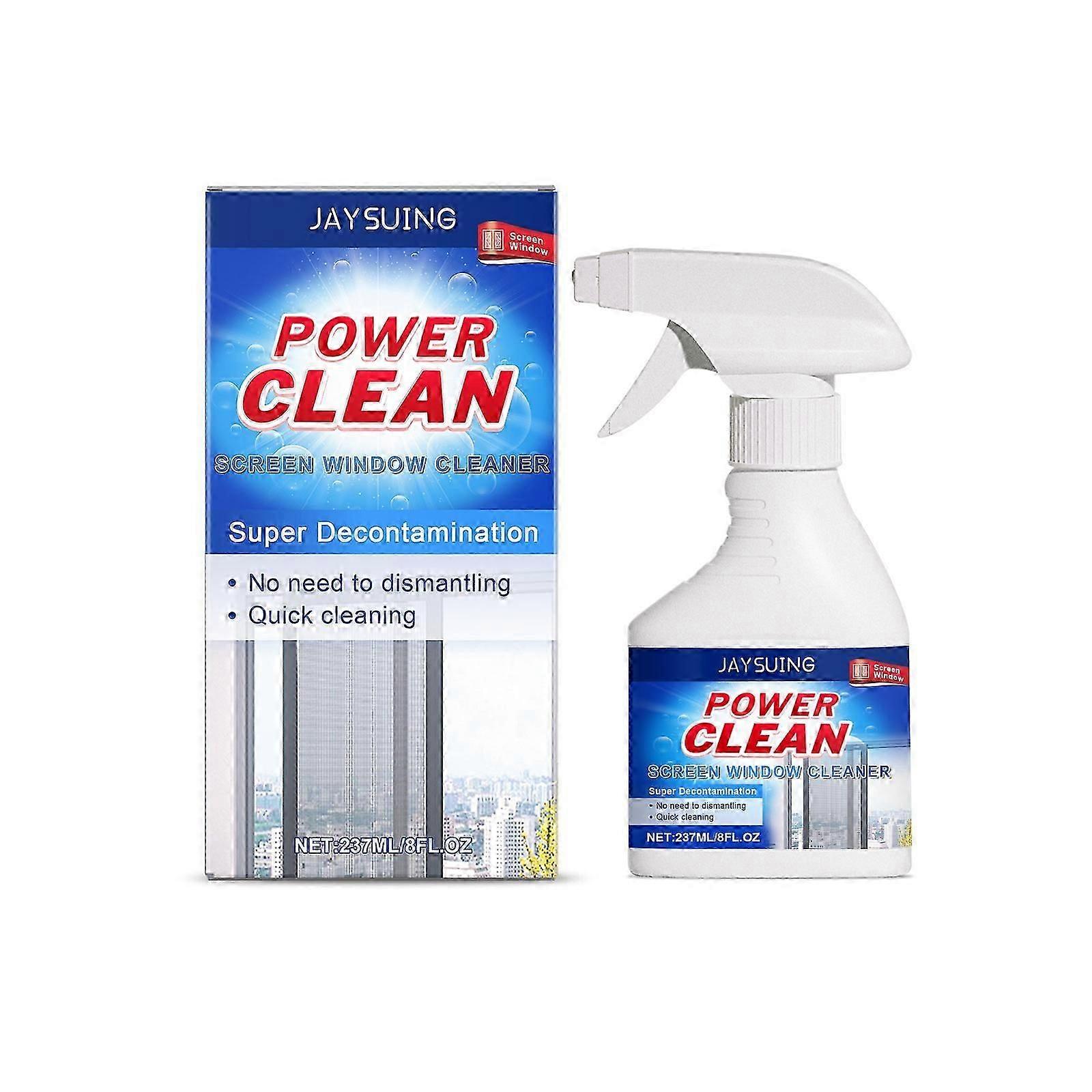 Ultimate Window Screen Cleaning Solution, Deep Stain Removal, Safe and Easy ,237ml