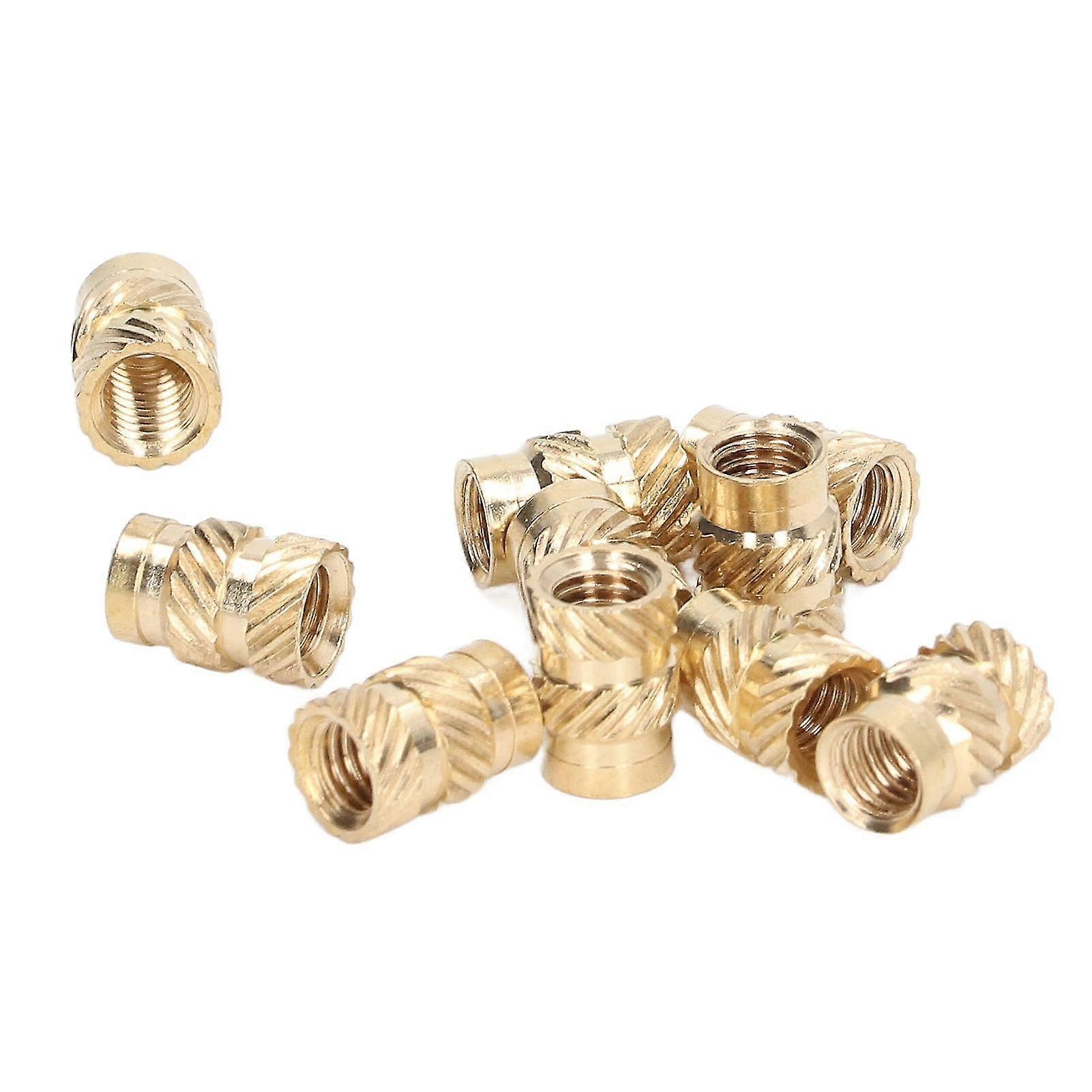 100PCS M4x8x6 Knurled Threaded Brass Insert for 3D Printers