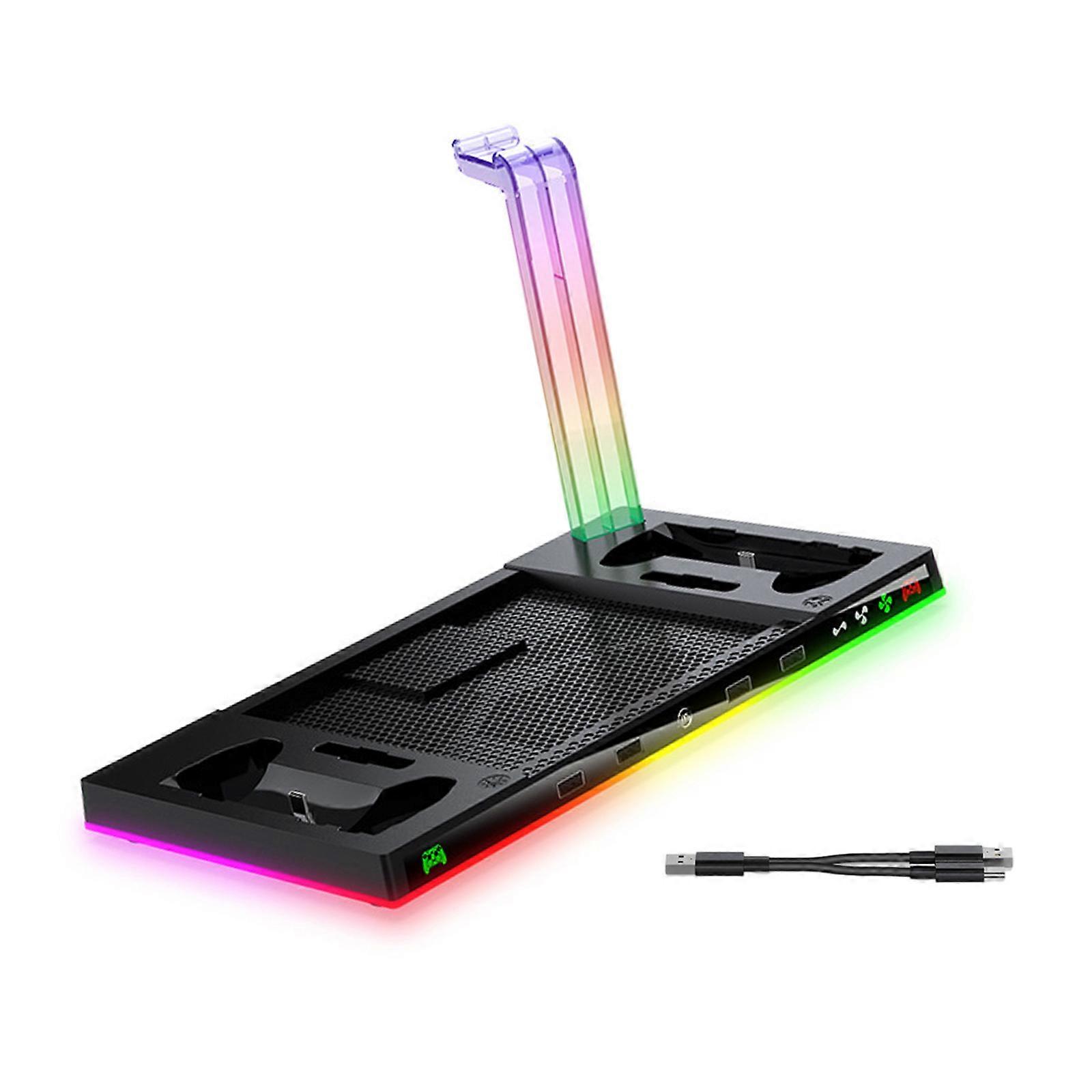 Professional Host Cooling Base For Steam Controller Built With Efficient Airflow System And ABS Material Game Accessory Multicolor