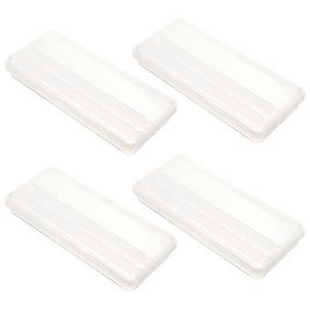 Nail Drill Bits Storage Box Nail Drill Bit Case for 4Pcs Plastic