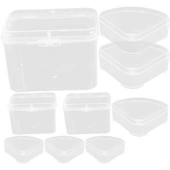 Transparent Makeup Sponge Holder Box with 9Pcs Cosmetic Egg Case