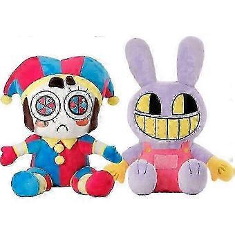 2pcs Plush Toy Amazing Digital Circus Pomeni And Jax Plush Toys 25cm_i* New Arrival S05