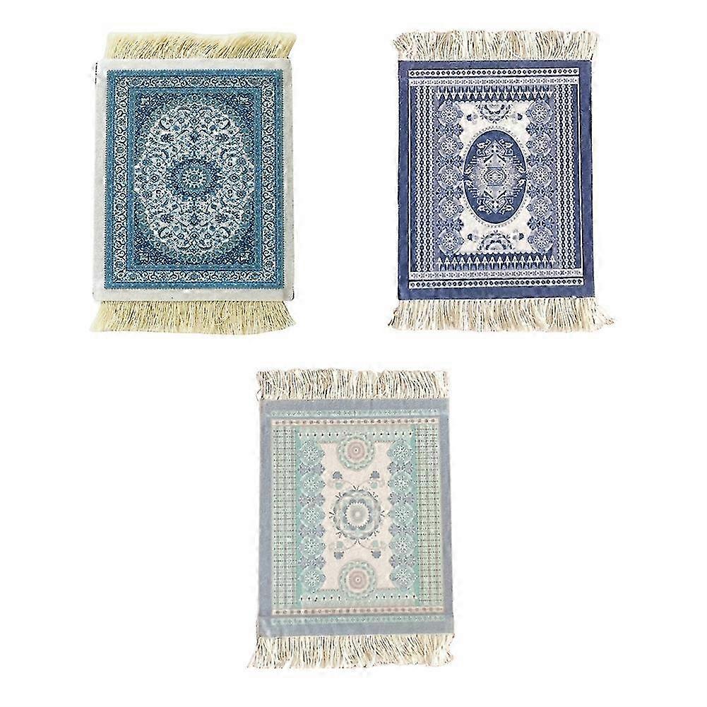 Mini Persian Woven Coasters Carpet Pattern Coaster Dining Table Decoration Technology B