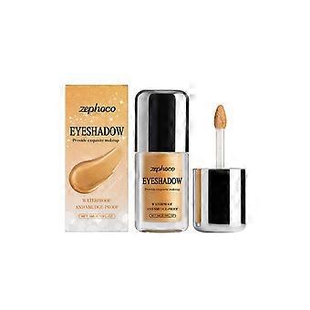 Der flüssige Lidschatten Zephoco Glitter Gold hat einen feinen Glanz und verschmiert weniger leicht beim täglichen Augen-Make-up.