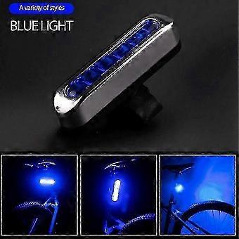 Fahrradlicht Mountainbike 5led High Bright Warnlicht USB Wiederaufladbares Fahrrad Nachtfahren f54