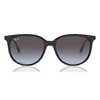 Ray-Ban RB4378 601/8G Full Rim Black Women Oval Sunglasses UV3 Original