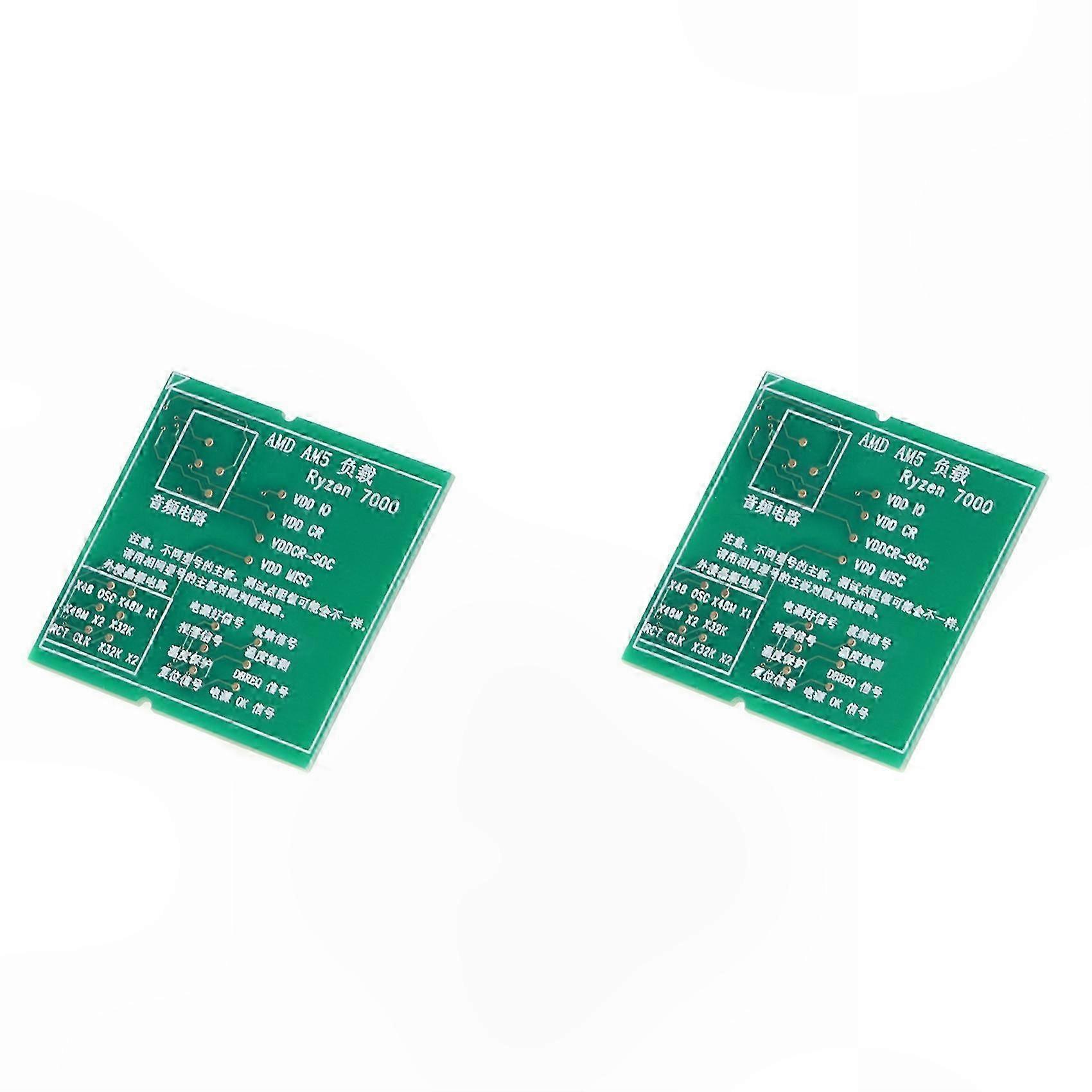 CPU Socket Tester Diagnostic Analyzer Dummy Load 2x Compatible with AMD AM5 Socket for Desktop with LED Indicator