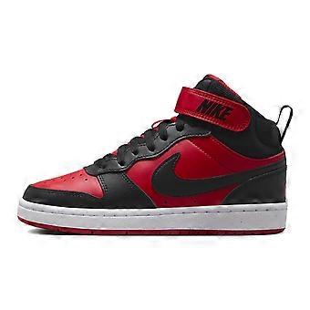 Nike Court Borough Mid 2 GS 'Sort, Universitetsrød' CD7782-602