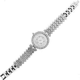 Rhinestone Women Watch with Alloy Strap for Wear 3Pcs Elegant Wristwatch