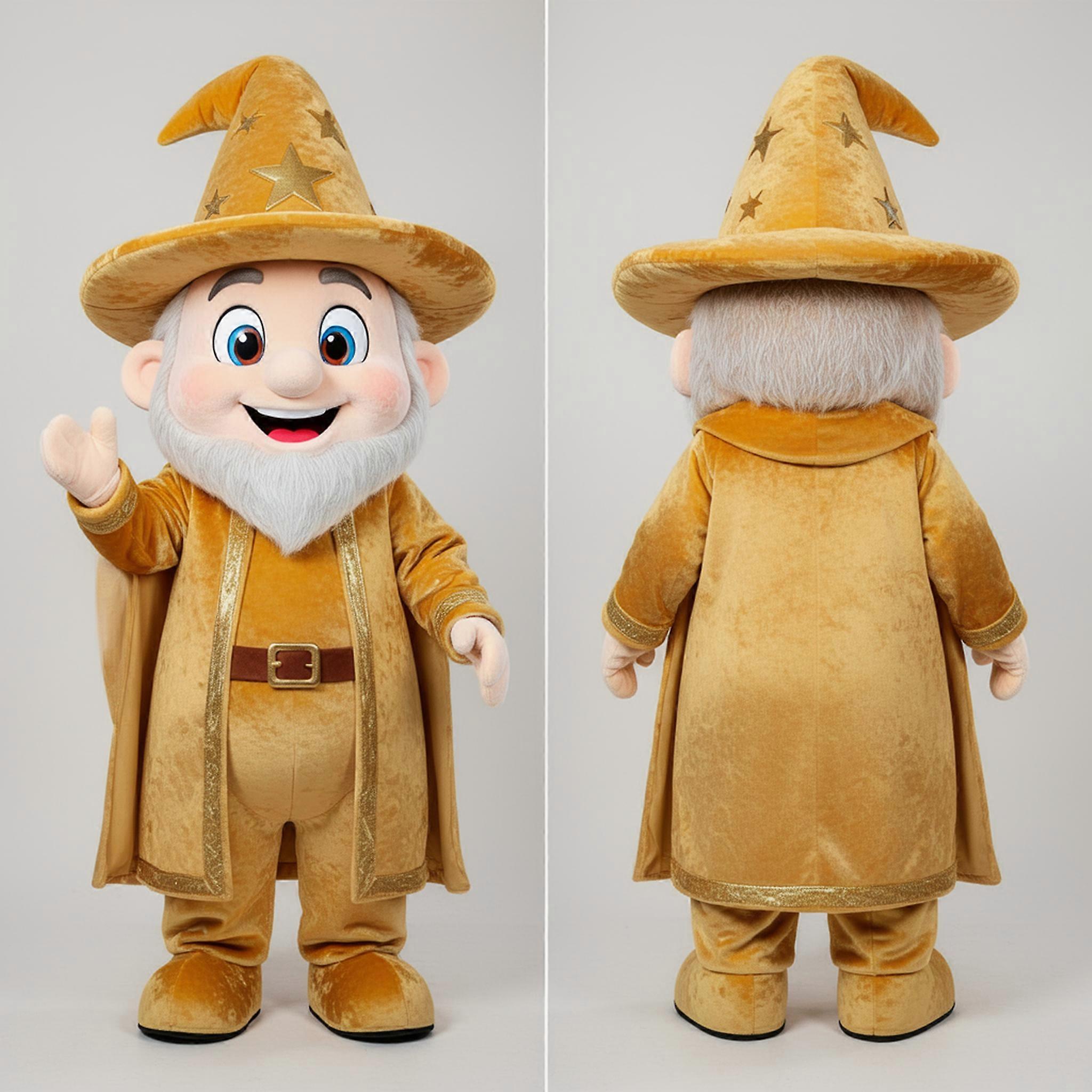 MASTICOT Gold Regal Wizard Mascot