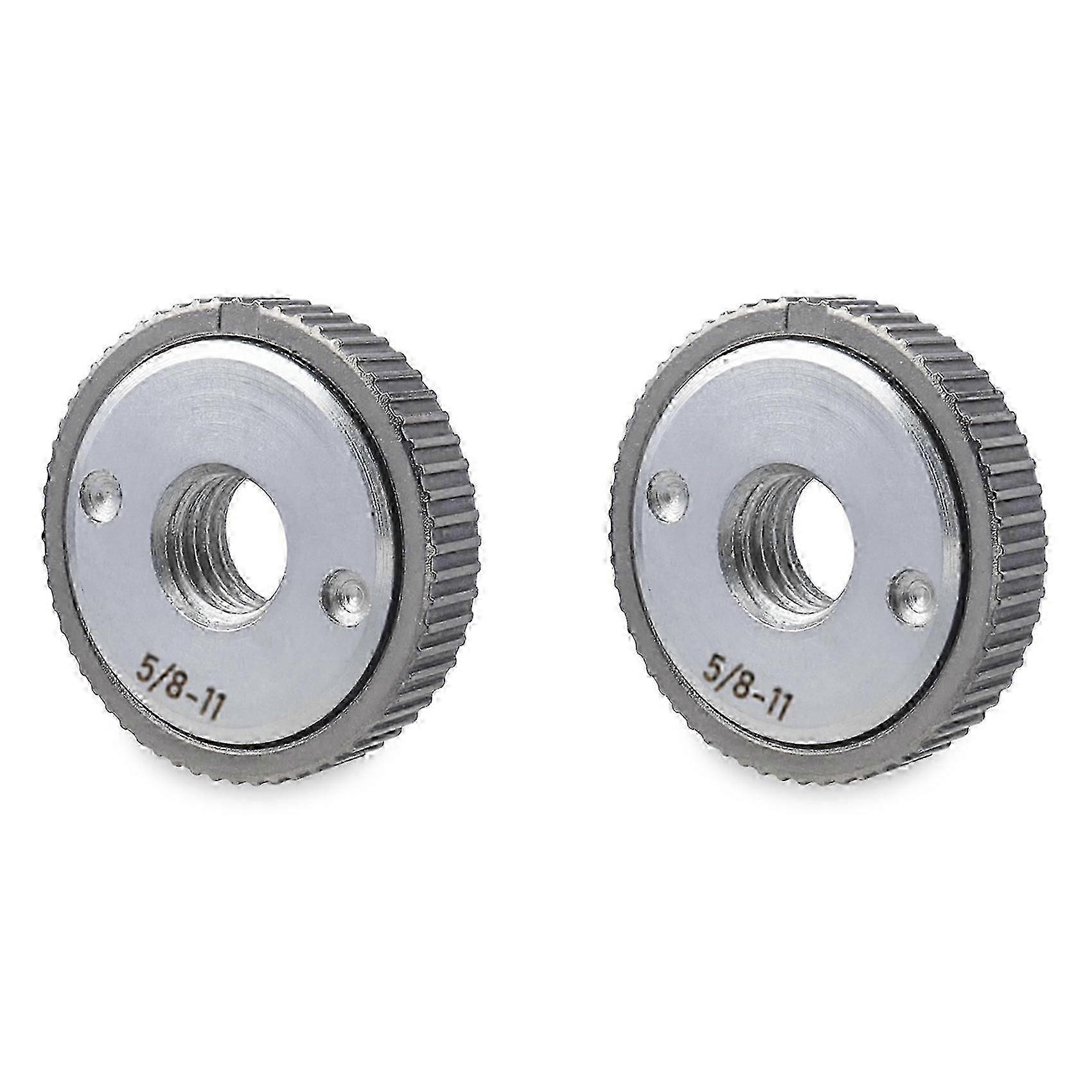 2 pieces 5/8 inch-11 angle grinder nuts. Quick-release flange nuts. Angle grinder locking nuts compatible with angle grinders VS