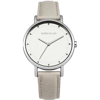 Karen millen Quartz Analog Woman Watch with KM139C Synthetic Leather Bracelet