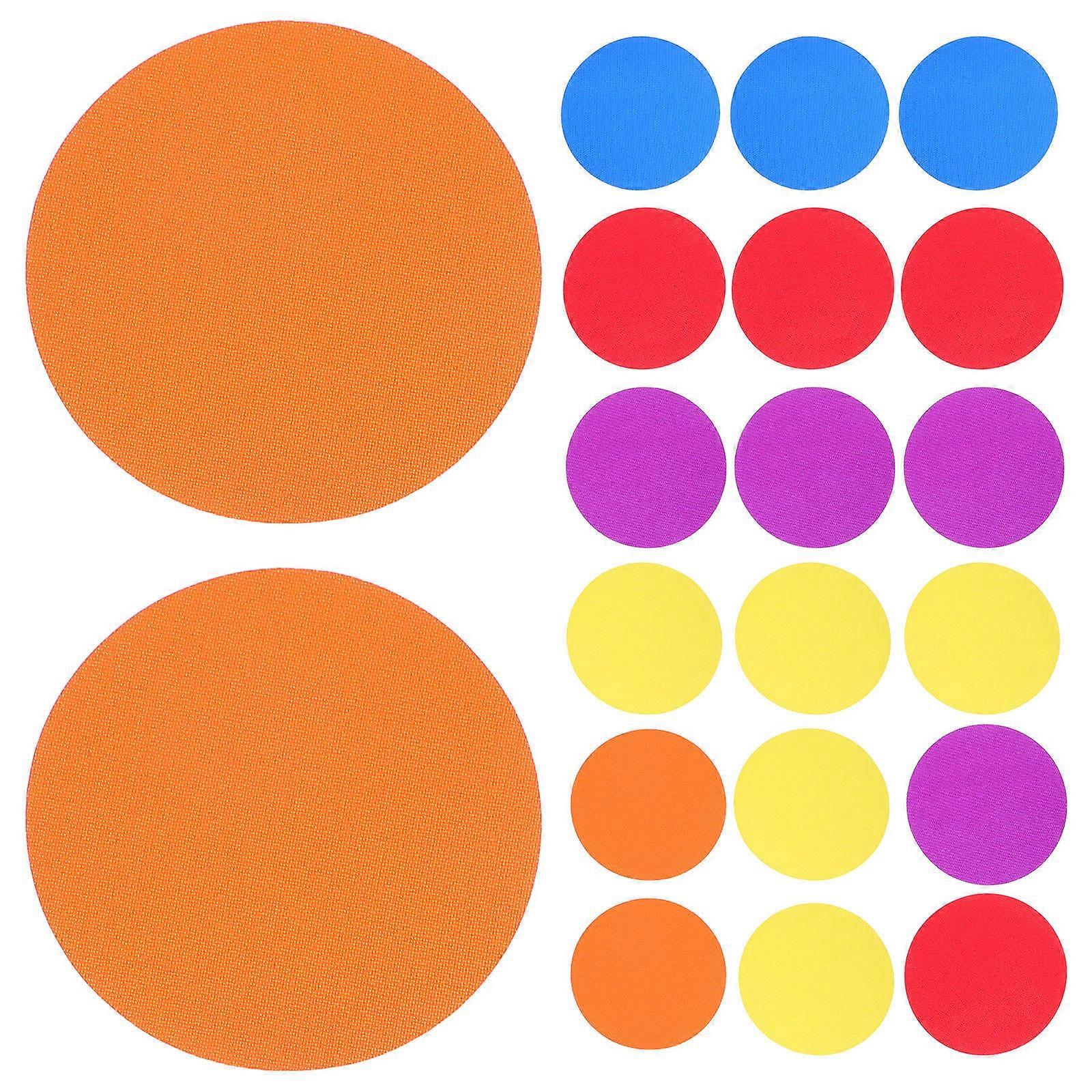 Assorted Color Round Carpet Marker for Classroom Training 30Pcs