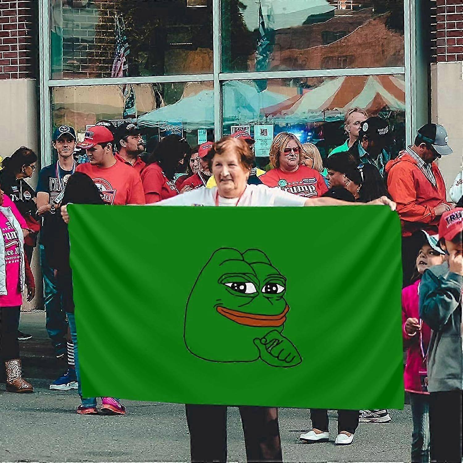 Flag Pepe The Frog Thinking Banner