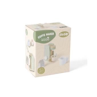 Dantoy Playful Wood Coffee Machine Kitchen Pretend Play Barista Espresso Toy