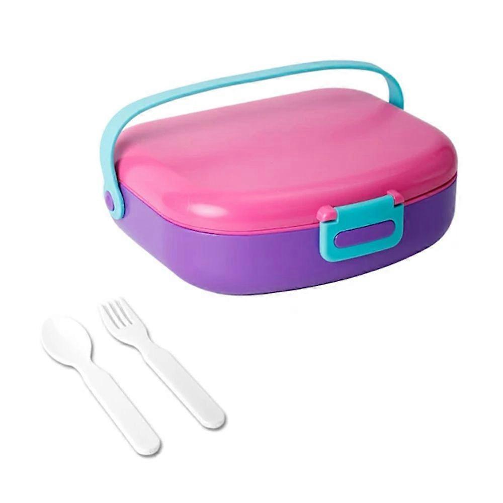Lunch Box with Compartments - 1 pc - Macaron-brnv
