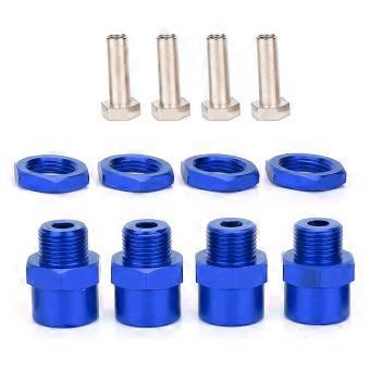 Accesorios del adaptador de conversión hexagonal de rueda de 12 mm a 17 mm para Sakura D4 HSP 94123 1/10 CarBlue