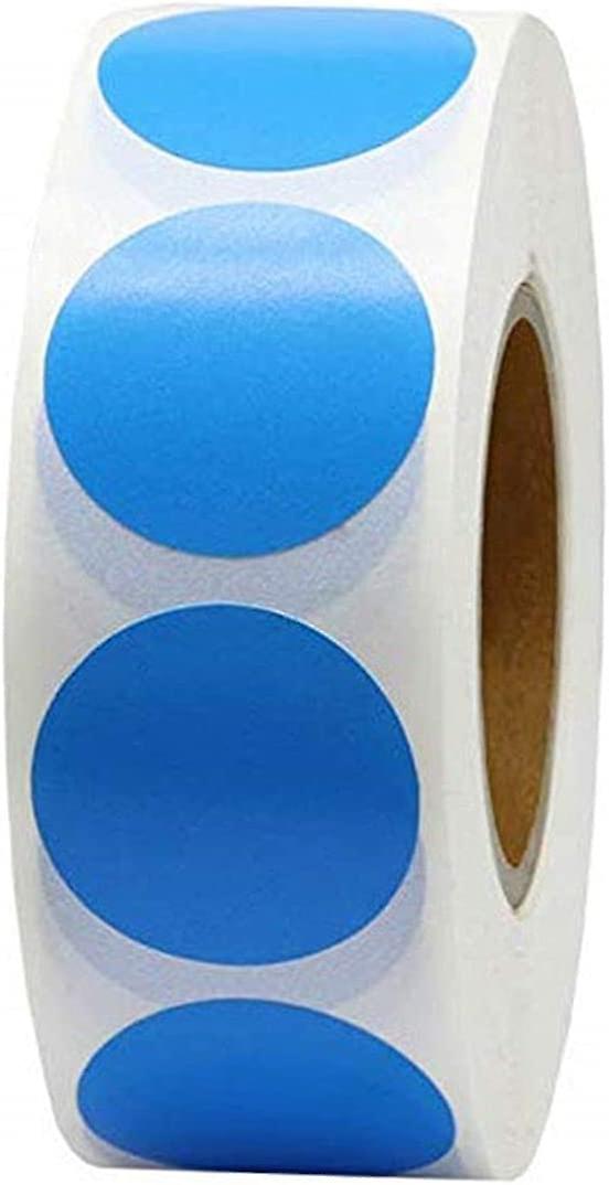 Circular Color Sticker Self Adhesive Label Decoration Label Decor Removable Dot Packaging Decal Color-Coding Labels 500 Pieces Each Roll for Birthday 