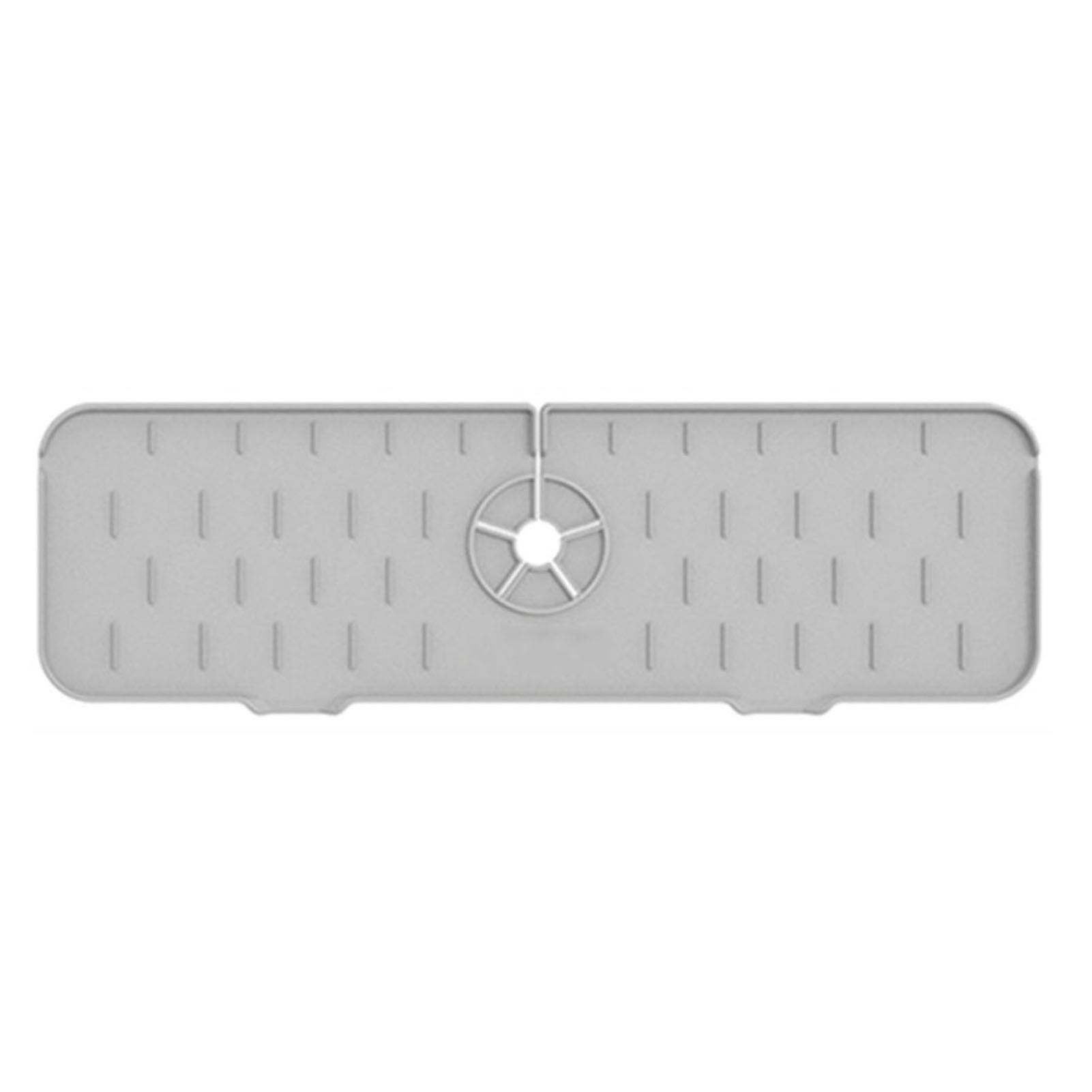 Silicone Sink Faucet Mat Kitchen Bathroom Sink Splash Guard Water Catchers Mat