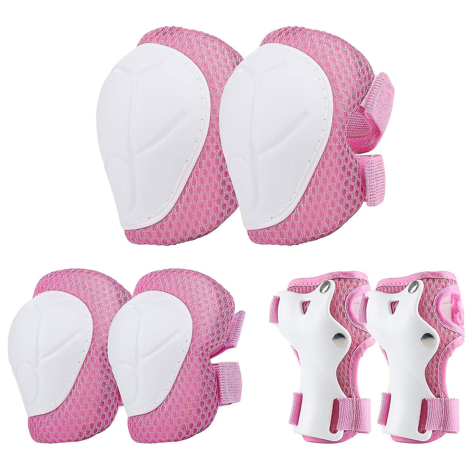 6 In 1 Kids Knee Pads Elbow Pads Set With Wrist Guard And Adjustable Strap