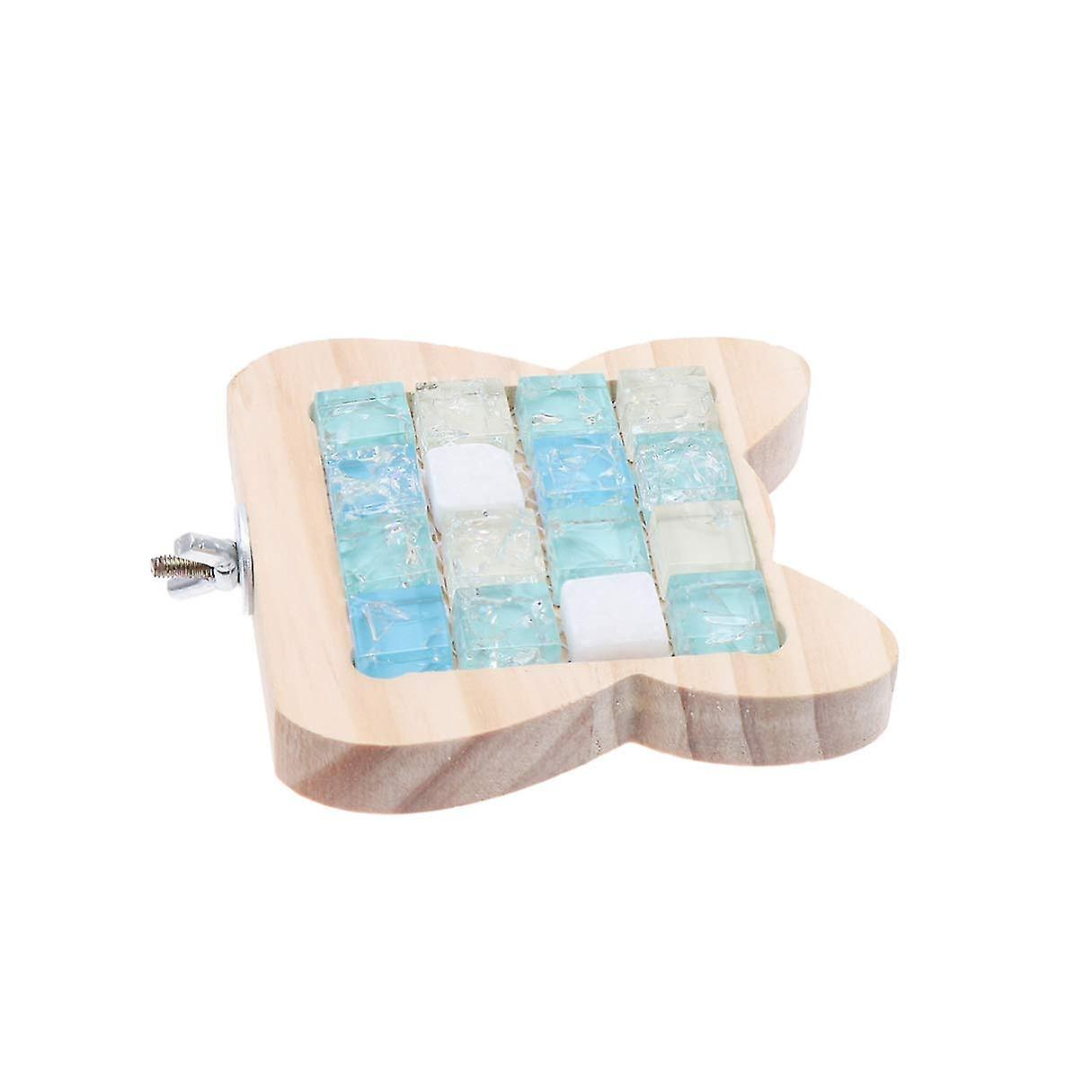 Creative Hamster Wooden Jump Platform With Cooling Mats - Small Animals Pedal Jump Platform For Entertainment Hamsters