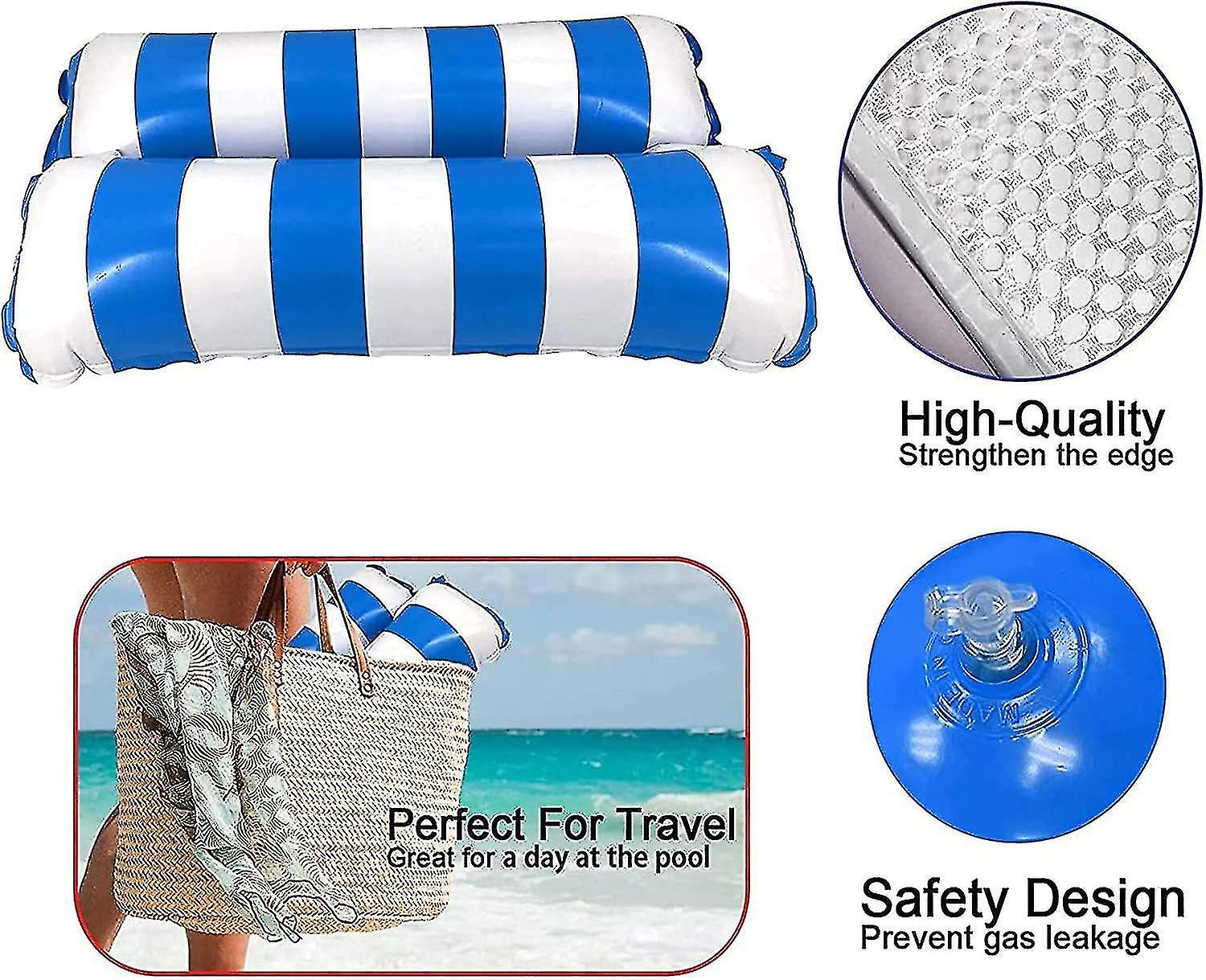 Swimming Pool Float Hammock, 4-in-1 Saddle /lounge Chair /hammock /drifter Inflatable Float Bed