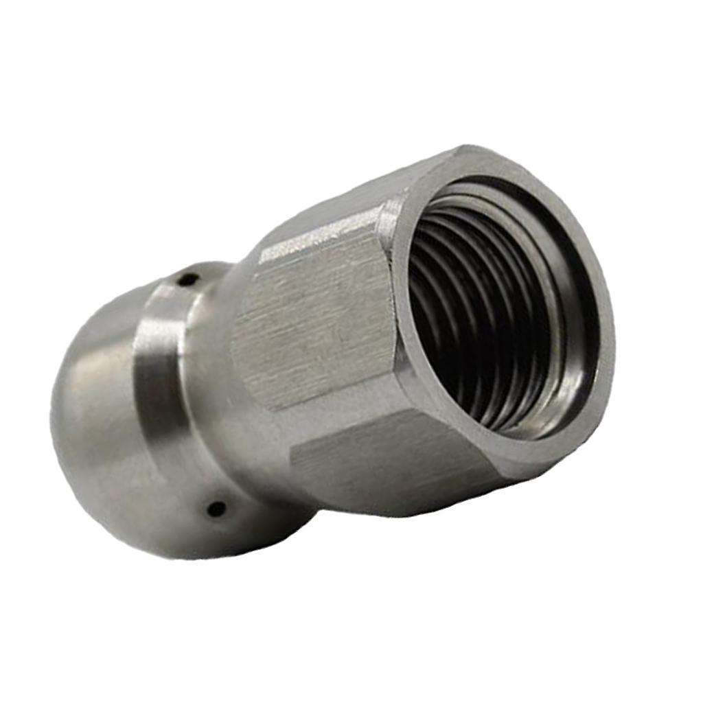 3/8 Rotating   Drain Sewer Jetting Nozzle Button Nose Hose Nozzle