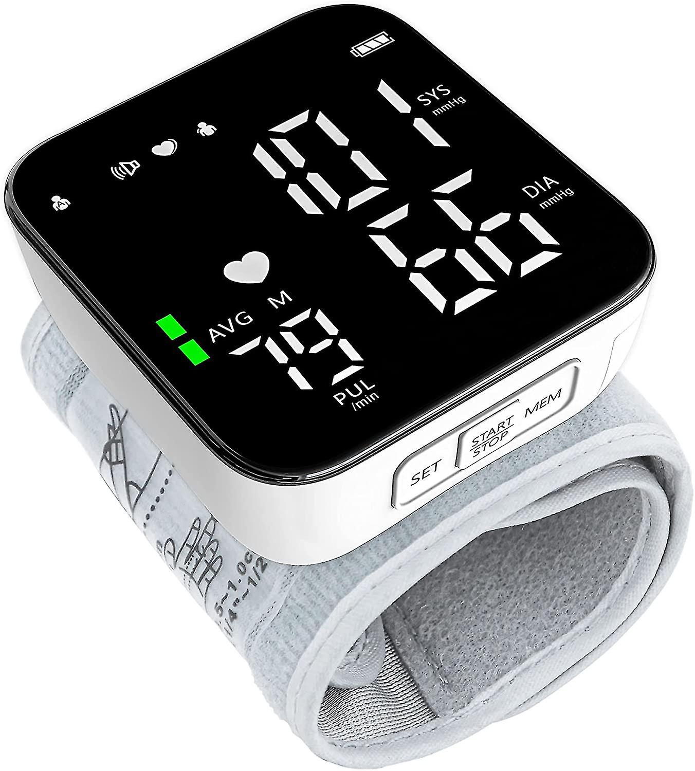 Automatic Blood Pressure Monitor, Wrist Accurate Blood Pressure Monitors Portable With Storage Adjustable Cuff