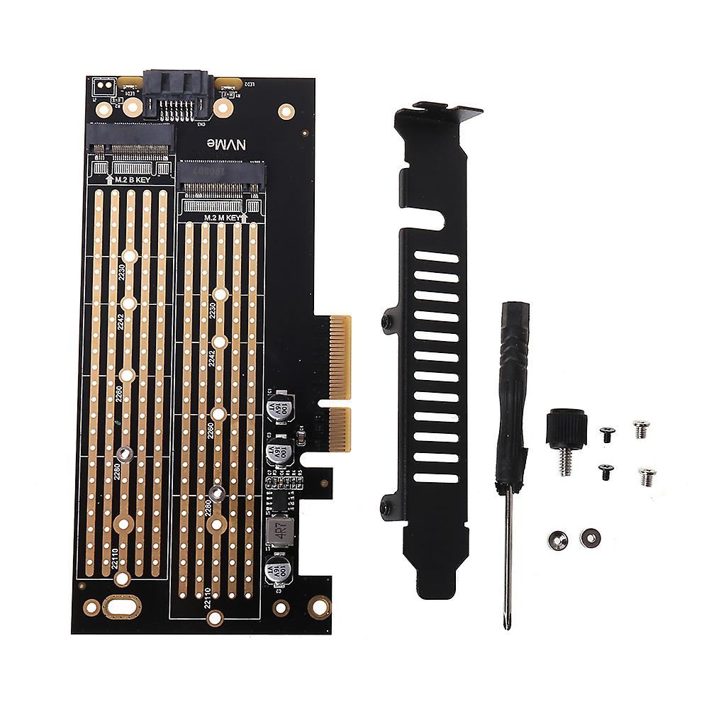 Desktop-Controller M.2 NVME SSD NGFF auf PCIe X4 M Key Festplattenadapter