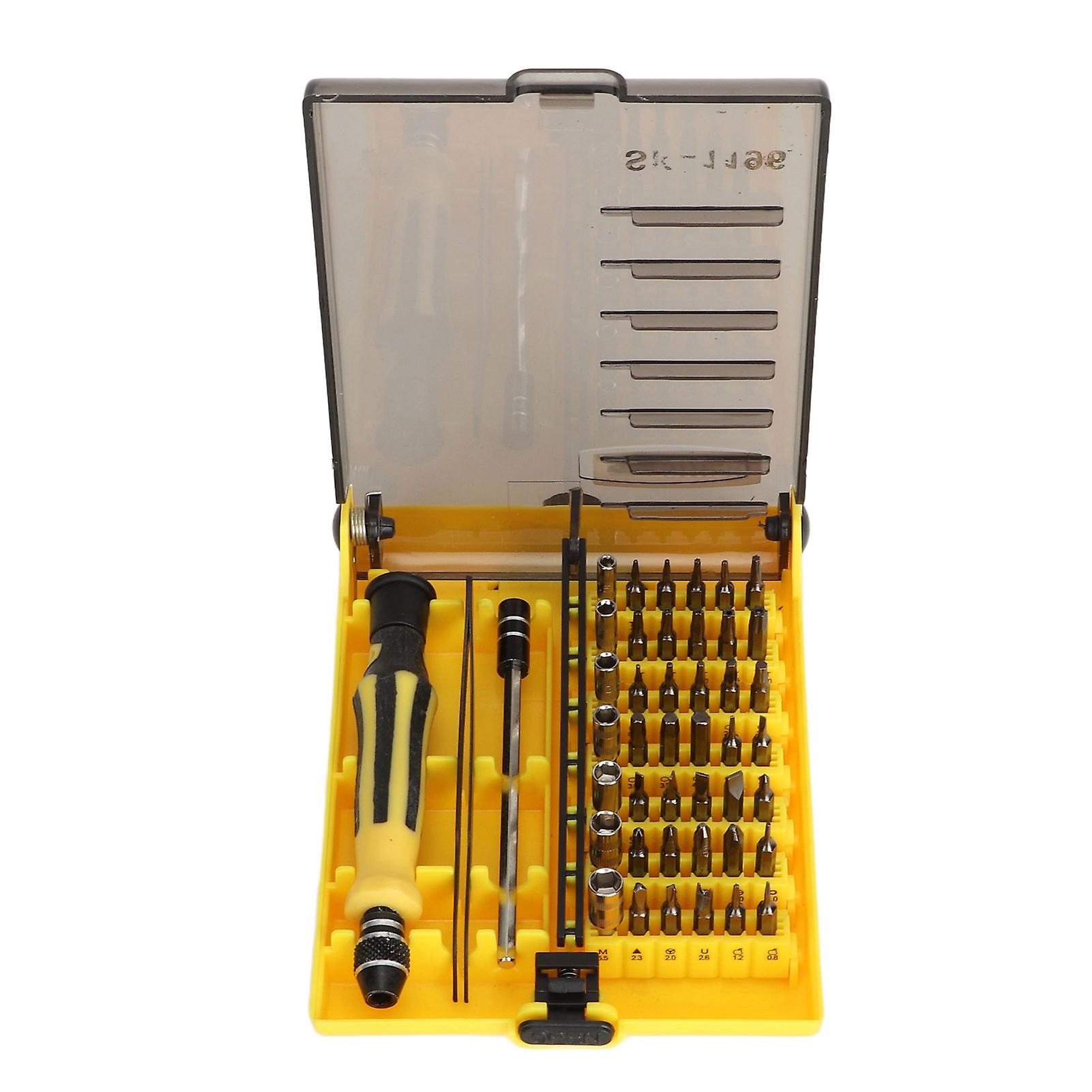 45 in 1 Screwdriver Bit Socket Set Chrome Vanadium Steel Multifunctional Combination Bit Socket Set for Repair