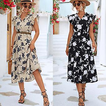 JM CLOTHING Wiggly Fashion | Vrouwen Flutter Mouw V-hals Casual