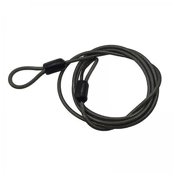 3xCycling Bike Bicycle Lock Security Loop Cable Lock Scooter U-Lock Black