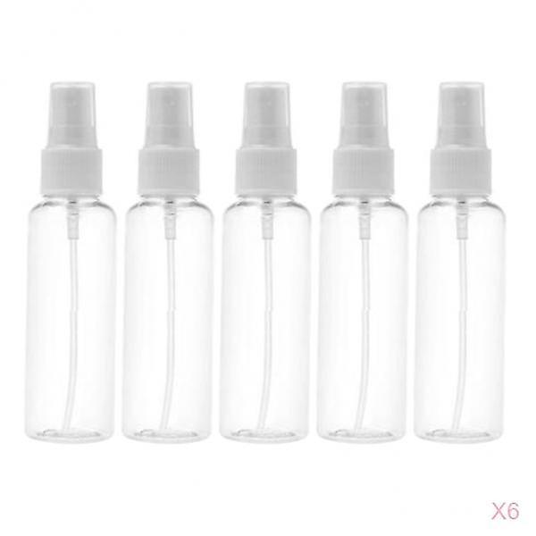 30x Transparent Refillable Empty Atomizer Refillable Fine Mist Sprayer  60ml
