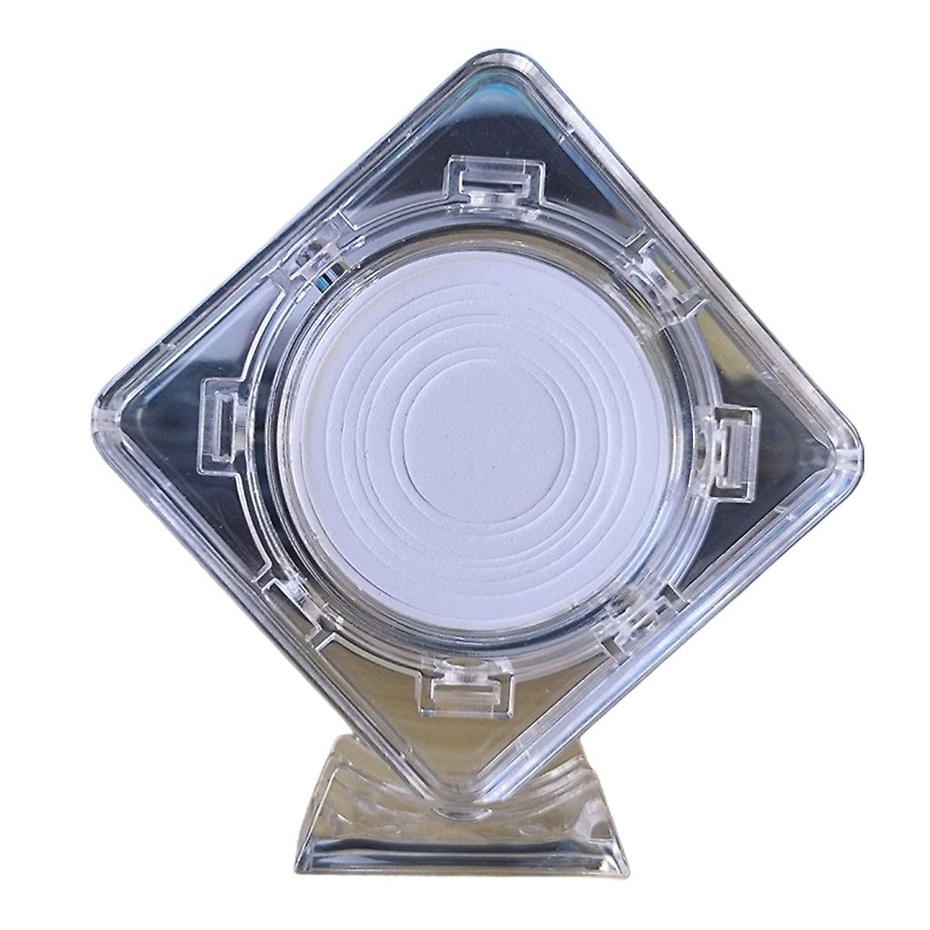 Transparente runde Münzbox mit Ständer Capsule Storage Münzsammlung Halter