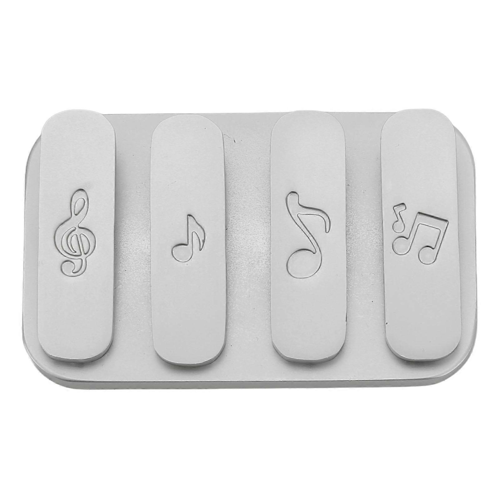 Haptic Slide Toys, Magnetic Stress Reliever, Lightweight and Detachable, Metal, with Haptic Clicker, Silver