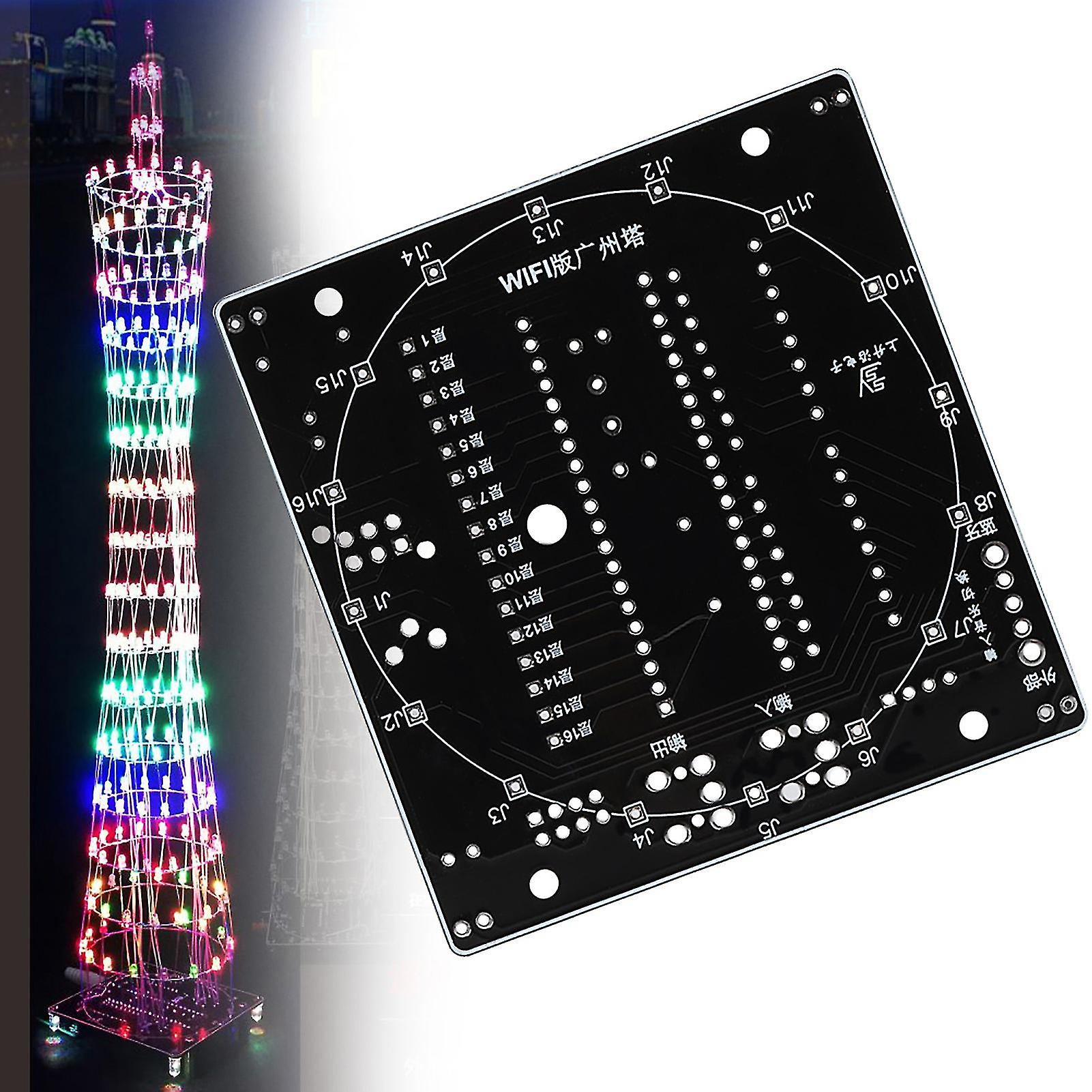 DIY WiFi Bluetooth LED Lights Tower 8.5x8x0.2cm Acrylic Shell
