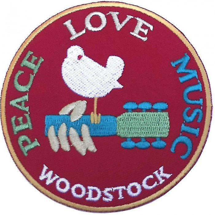 Woodstock Peace - Love - Music Iron On Patch
