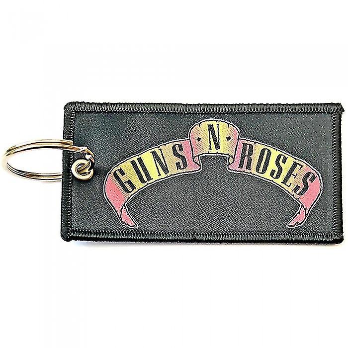 Guns N Roses Double Sided Patch Logo Keyring