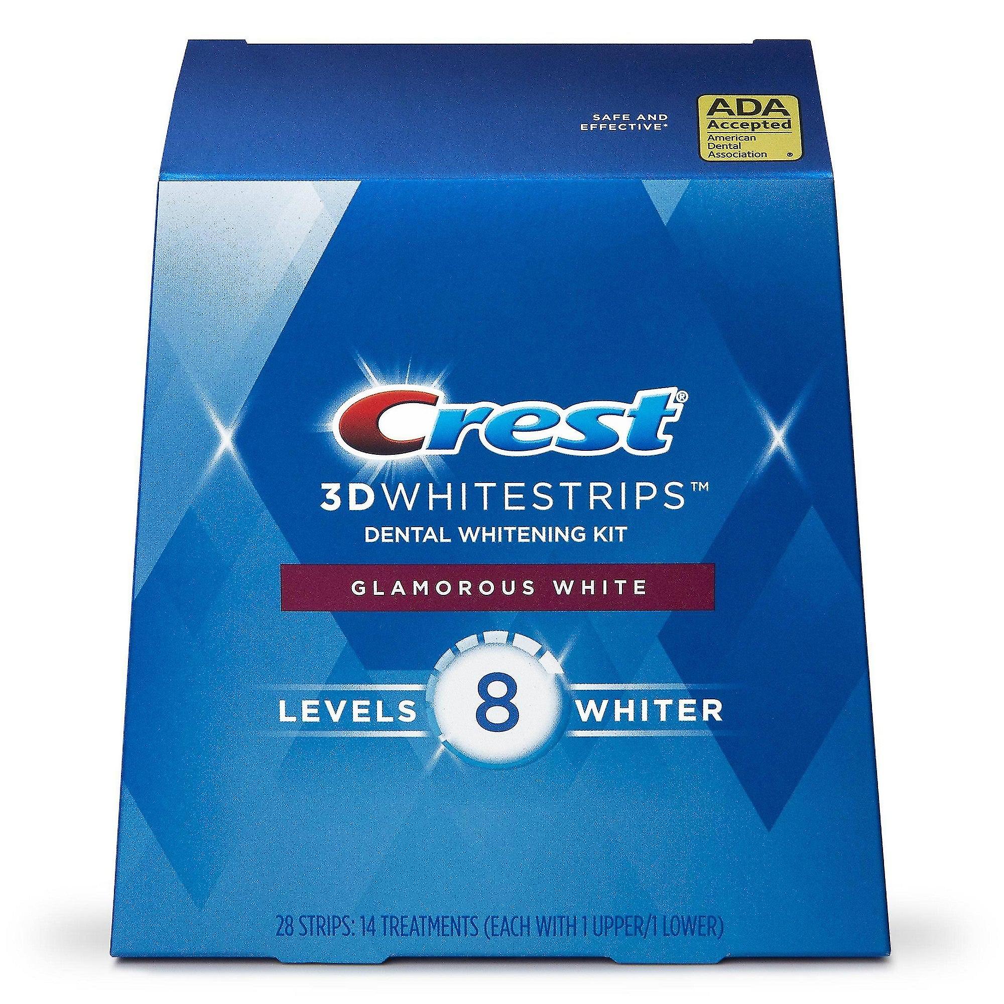 Crest 3d Whitestrips Glamorous Teeth Kit With Peroxide, Strips, 28 Ea