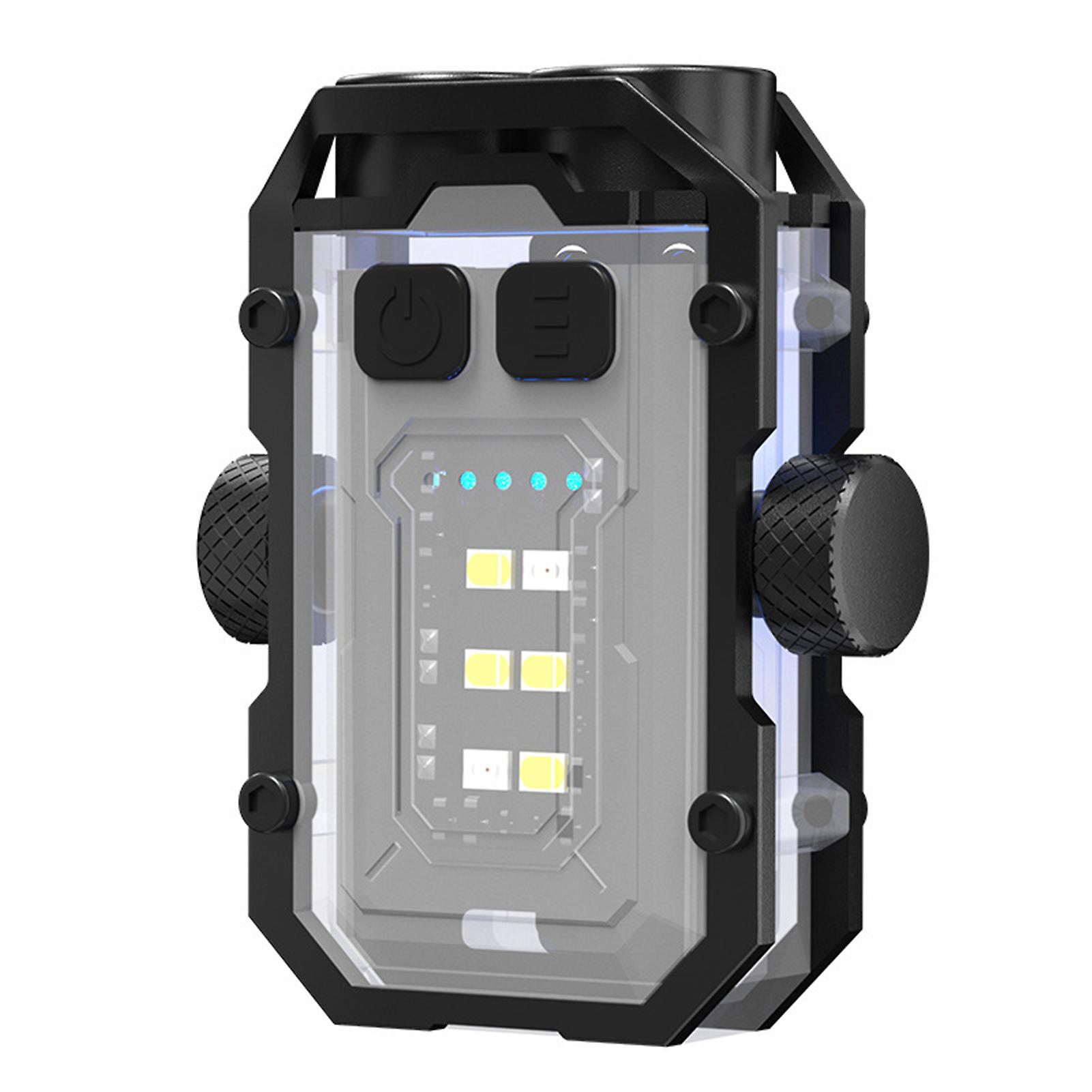 7 Modes LED Keychain Light Magnetic Suction Base Small Flashlight for Fishing