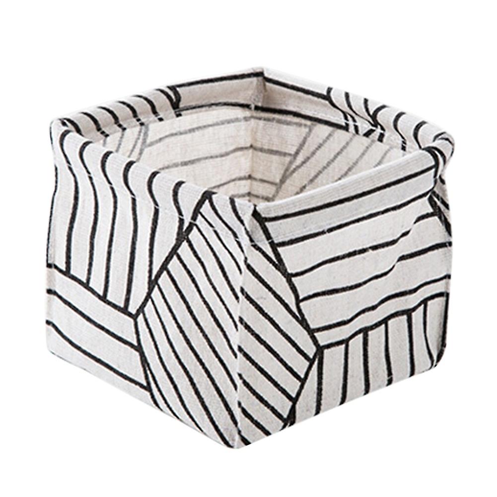 Tree Stripe Cactus Home Desktop Box Sundries Organizer Foldable Storage Basket