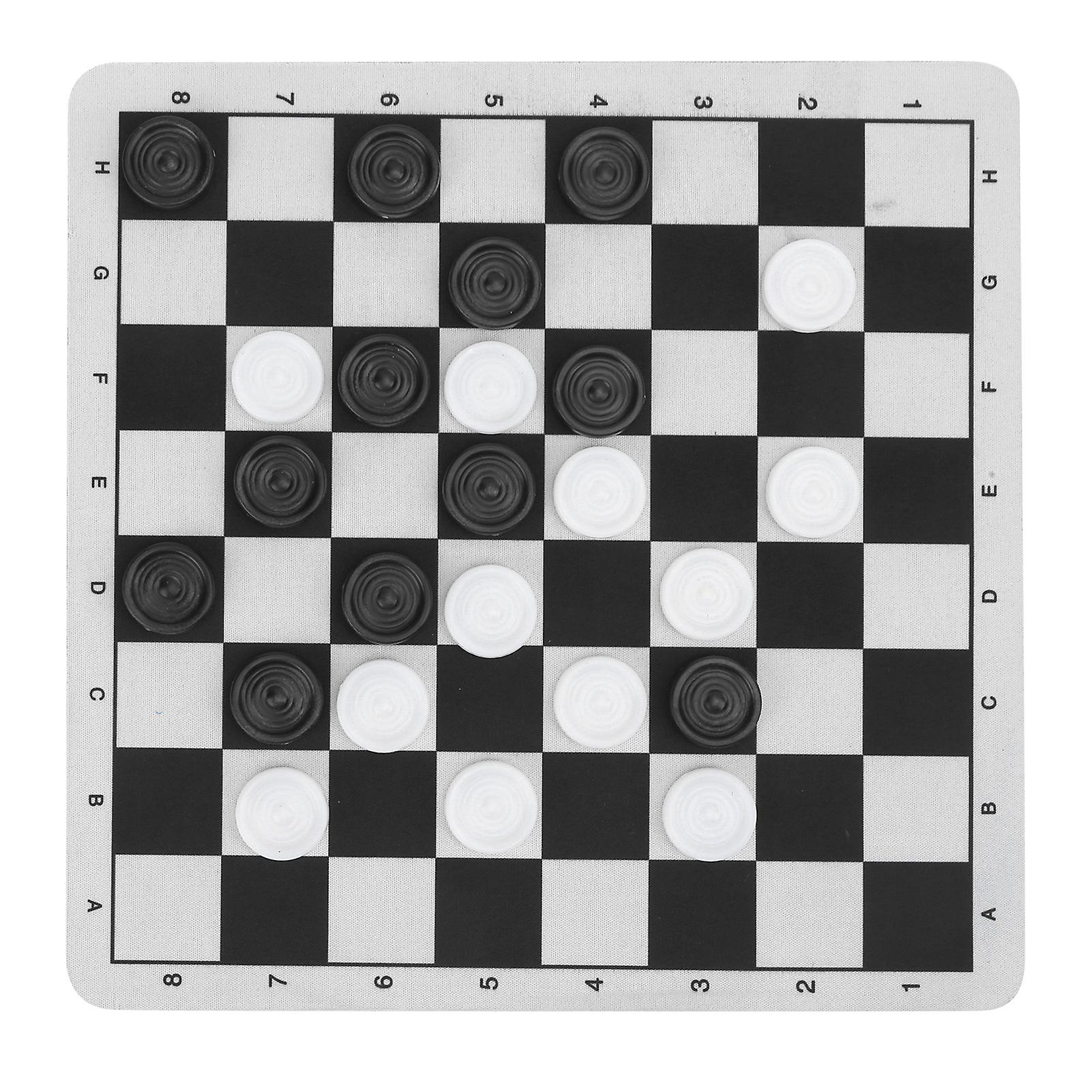 Chess Games Toy 2 In1 International Chess Draughts Set Portable Travel Intelligent Toy