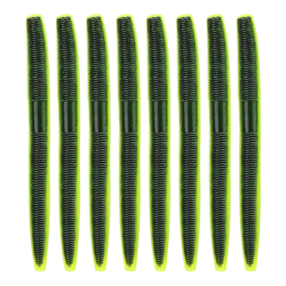 8PCS AR24 10cm/6.5g Soft Worm Fishing Bait Artificial Lifelike Simulation Lure Accessory#1