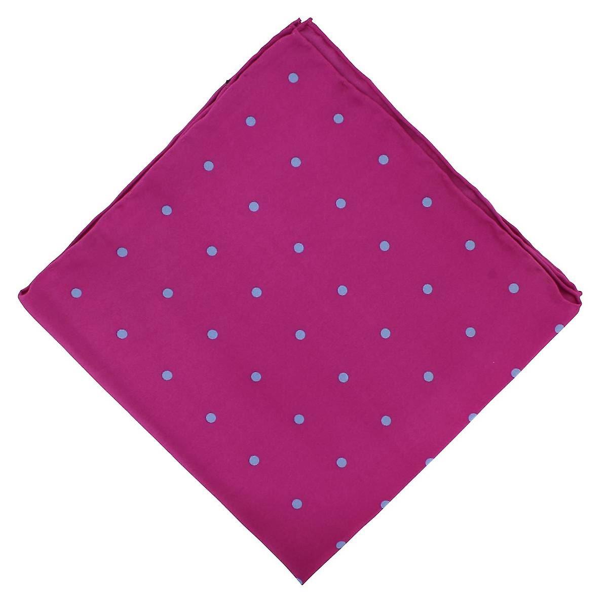 Michelsons of London Spotted Handkerchief - Pink/Light Blue