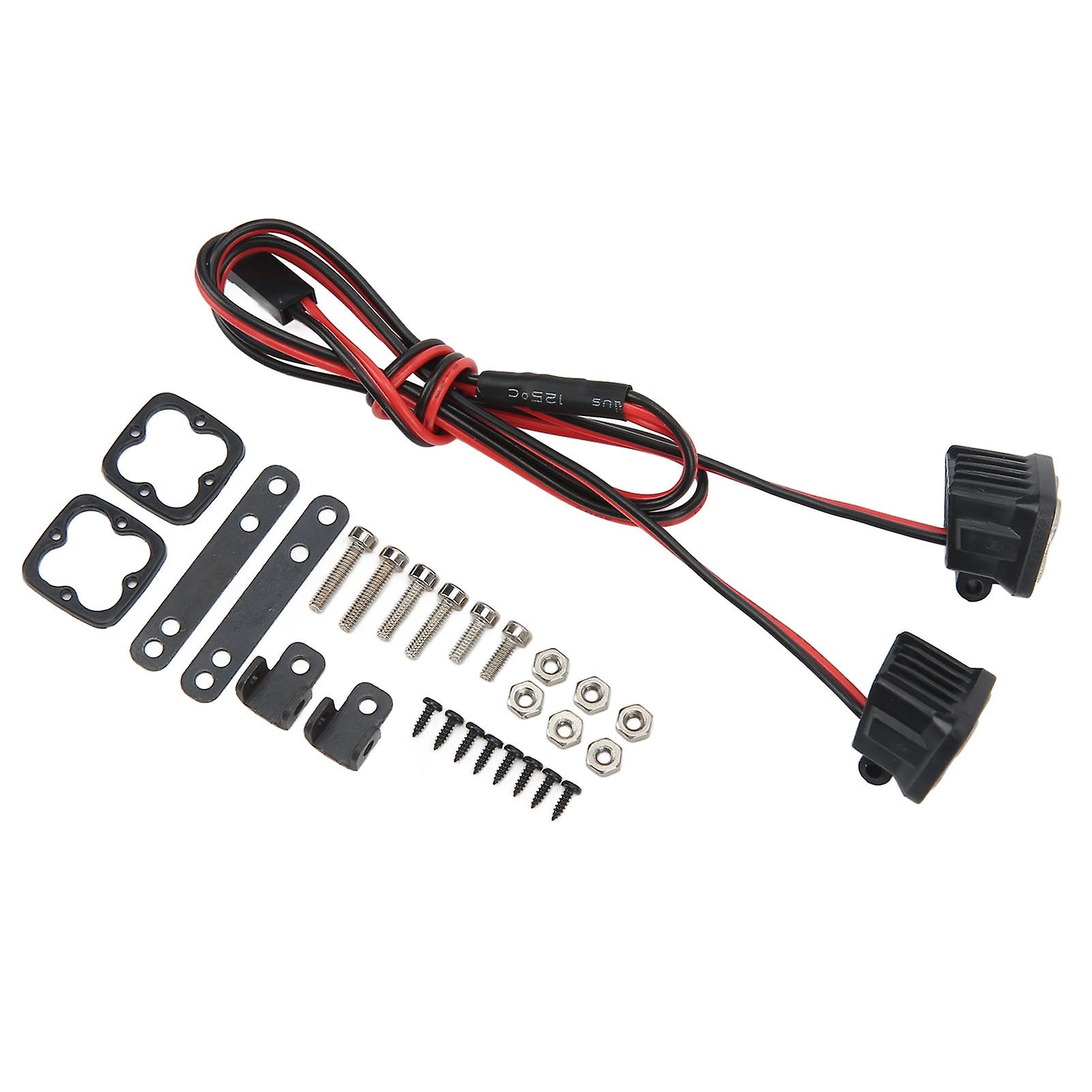 RC Headlights RC Accessory Spotlights for Axial SCX10 90046 1/10 RC Crawler Car