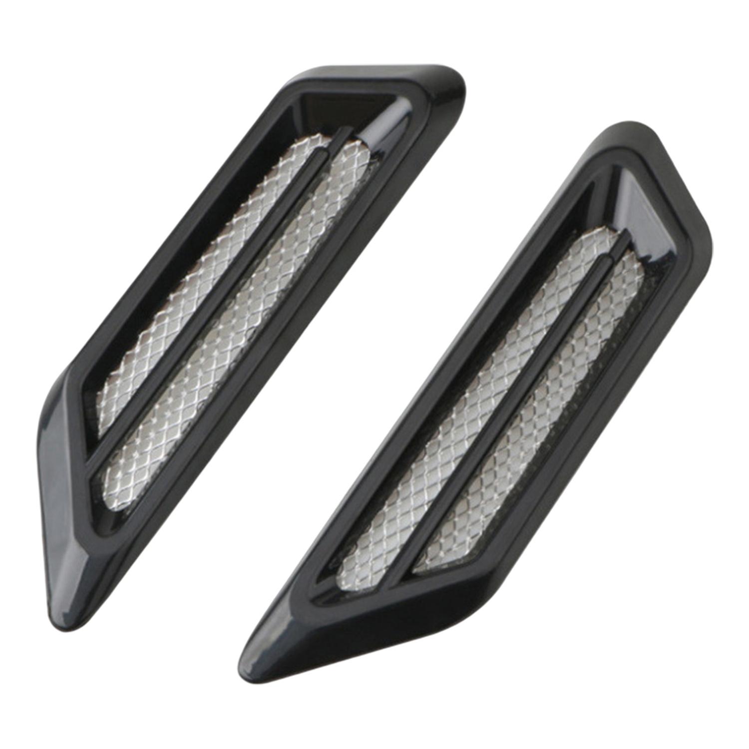 1 Pair Side Vents Convenient Easy to Install Self-adhesive No Residue Waterproof Decorative ABS Air