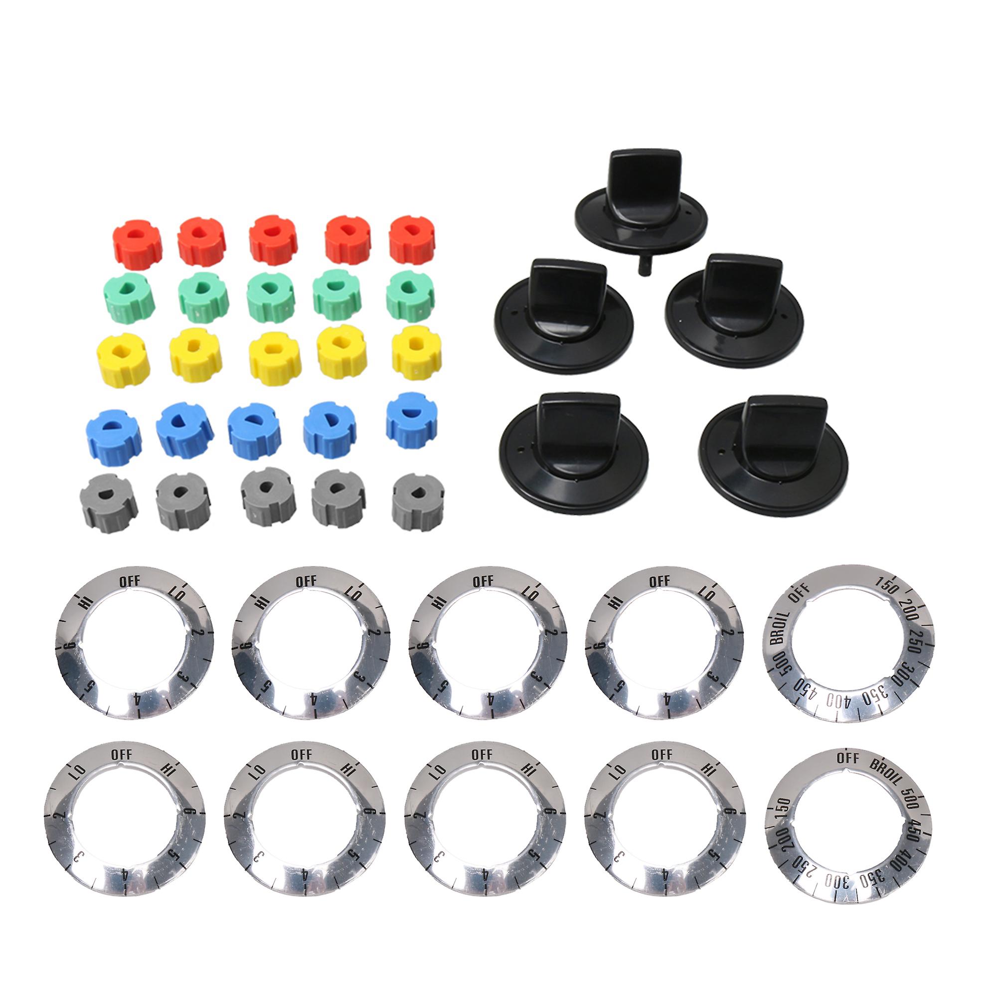 5PCS Black Electrical Knob Kit Designed to Replace A Wide Range of Knobs
