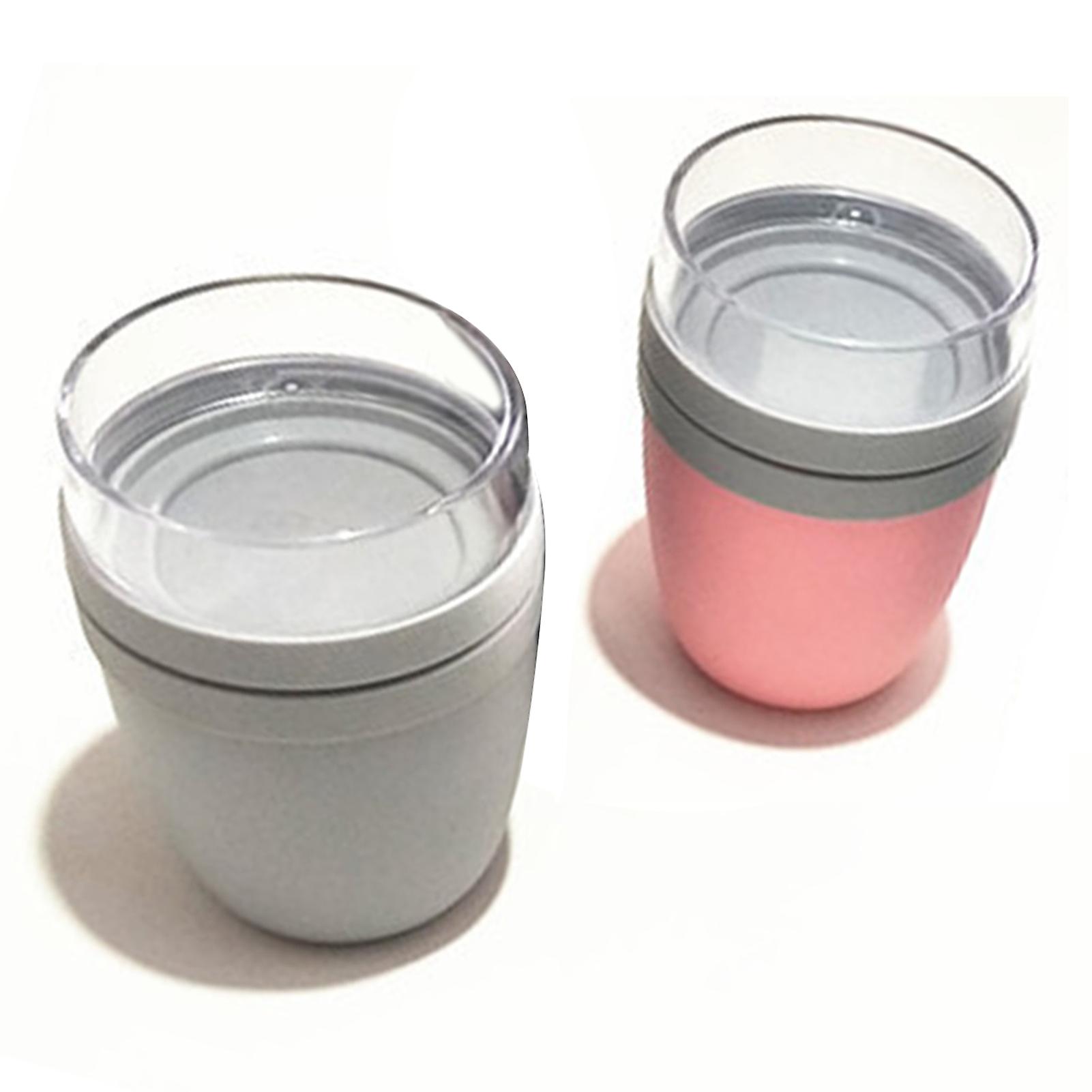 2-Piece Fresh-Keeping Cup Set Multifunctional Food Containers for Working Office