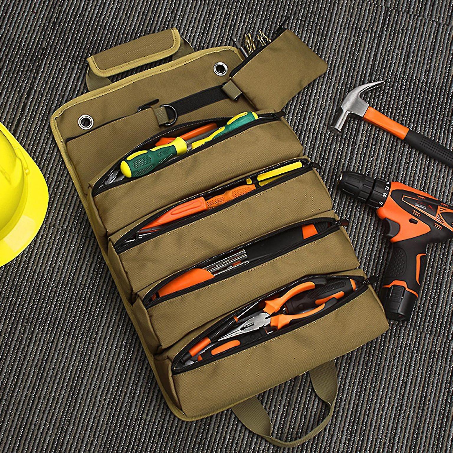 Durable Roll-Up Tool Bag- Crush and Scratch-Resistant for Outdoor Camping